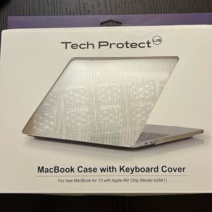 Tech Protect US MacBook Case with Keyboard Cover Clear